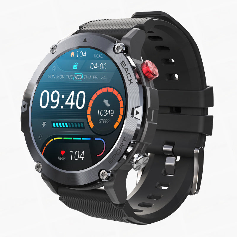 Montre Connectée Homme Étanche - Suivi de Santé et Connectivité Bluetooth