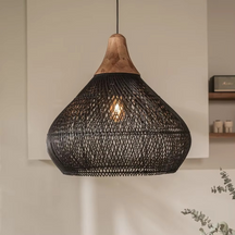 Lampe Suspendue Japonaise en Bambou - Design Élégant et Apaisant