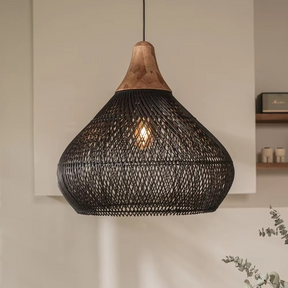 Lampe Suspendue Japonaise en Bambou - Design Élégant et Apaisant