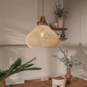 Lampe Suspendue Japonaise en Bambou - Design Élégant et Apaisant