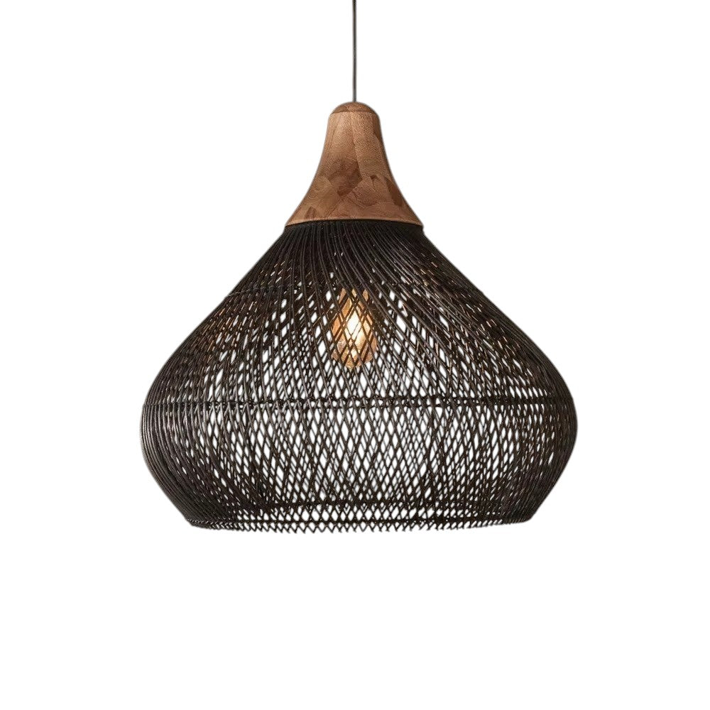Lampe Suspendue Japonaise en Bambou - Design Élégant et Apaisant