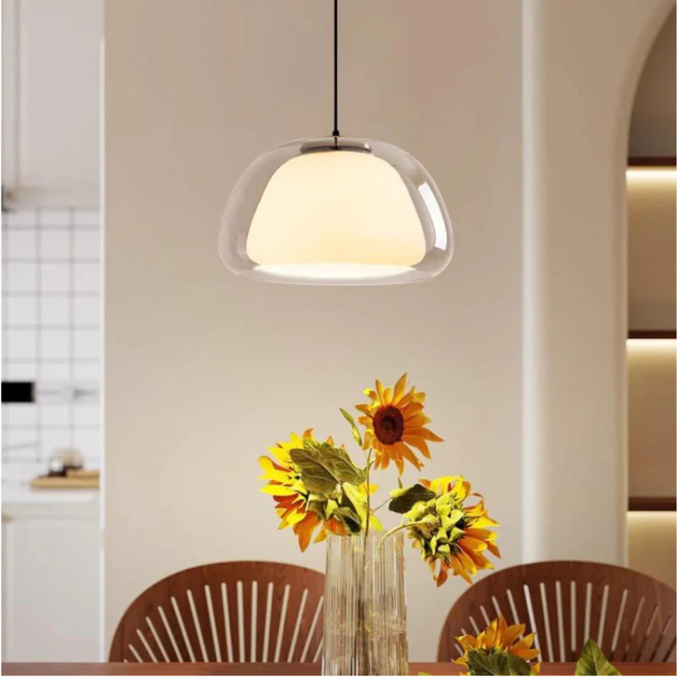 Lampe Suspendue en Verre - Design Élégant et Contemporain