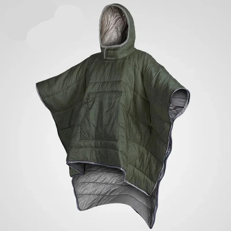 Poncho de Camping Multifonction - Chaud, Léger et Pratique pour Aventures