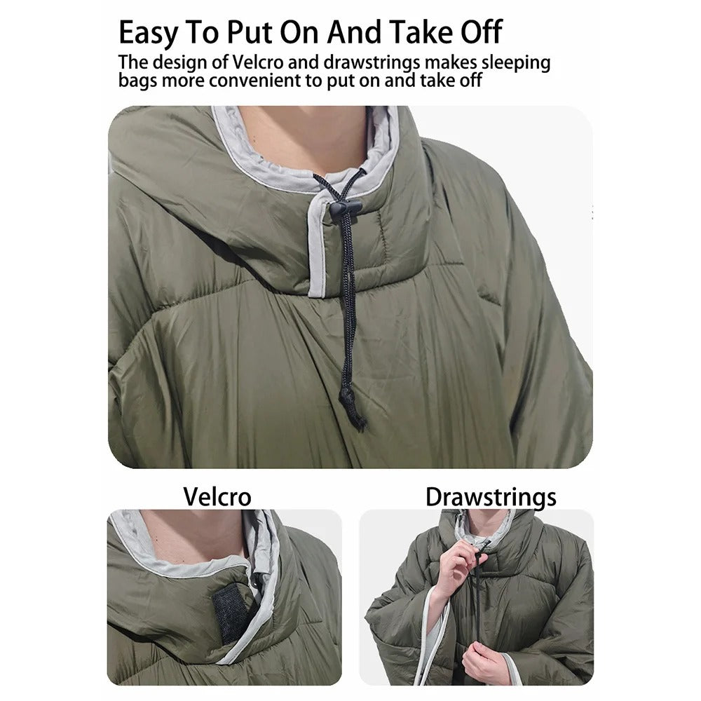 Poncho de Camping Multifonction - Chaud, Léger et Pratique pour Aventures
