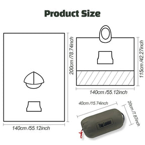 Poncho de Camping Multifonction - Chaud, Léger et Pratique pour Aventures