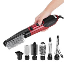 Brosse à Air Chaud Rotative - Coiffage 2-en-1 pour Volume et Brillance