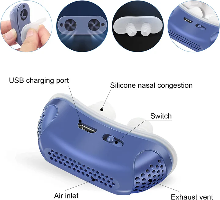 Dispositif Micro CPAP Portable - Sommeil Réparateur en Voyage