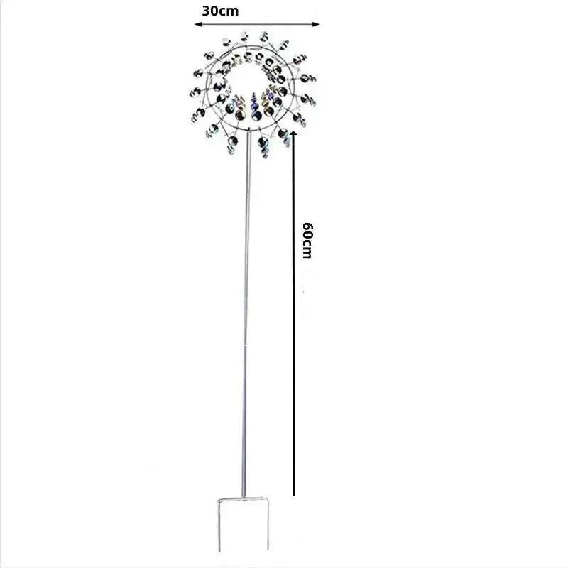 Tourbillon Éolien en Métal - Décoration Vibrante pour Jardin Extérieur