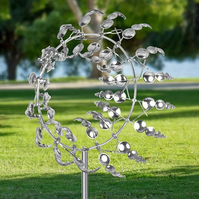 Tourbillon Éolien en Métal - Décoration Vibrante pour Jardin Extérieur