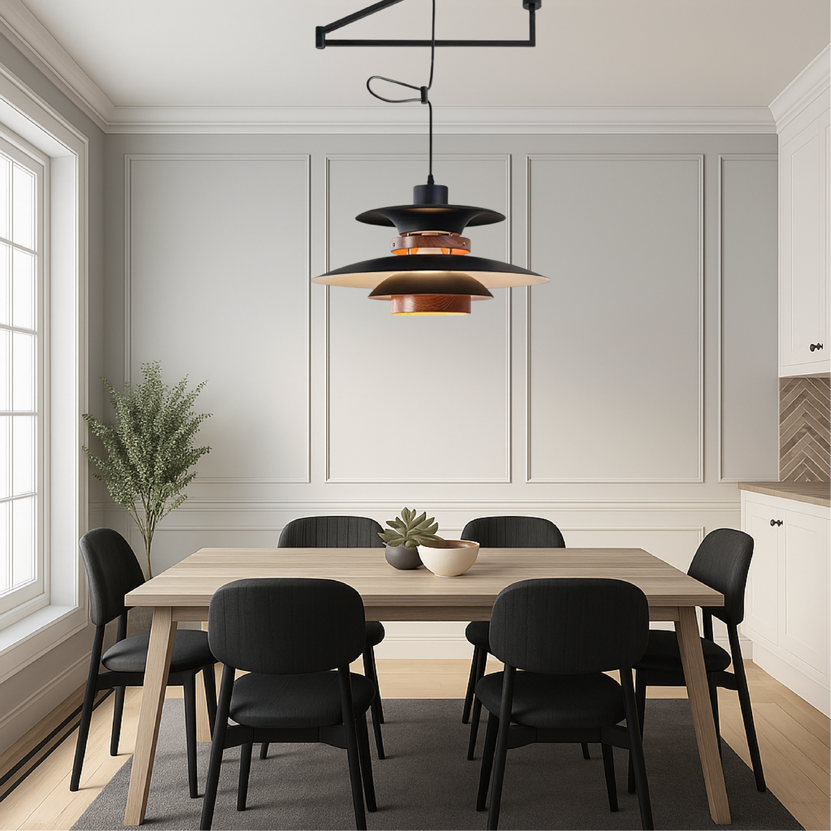 Suspension à Bras Pivotant Moderne - Design Scandinave et Réglable