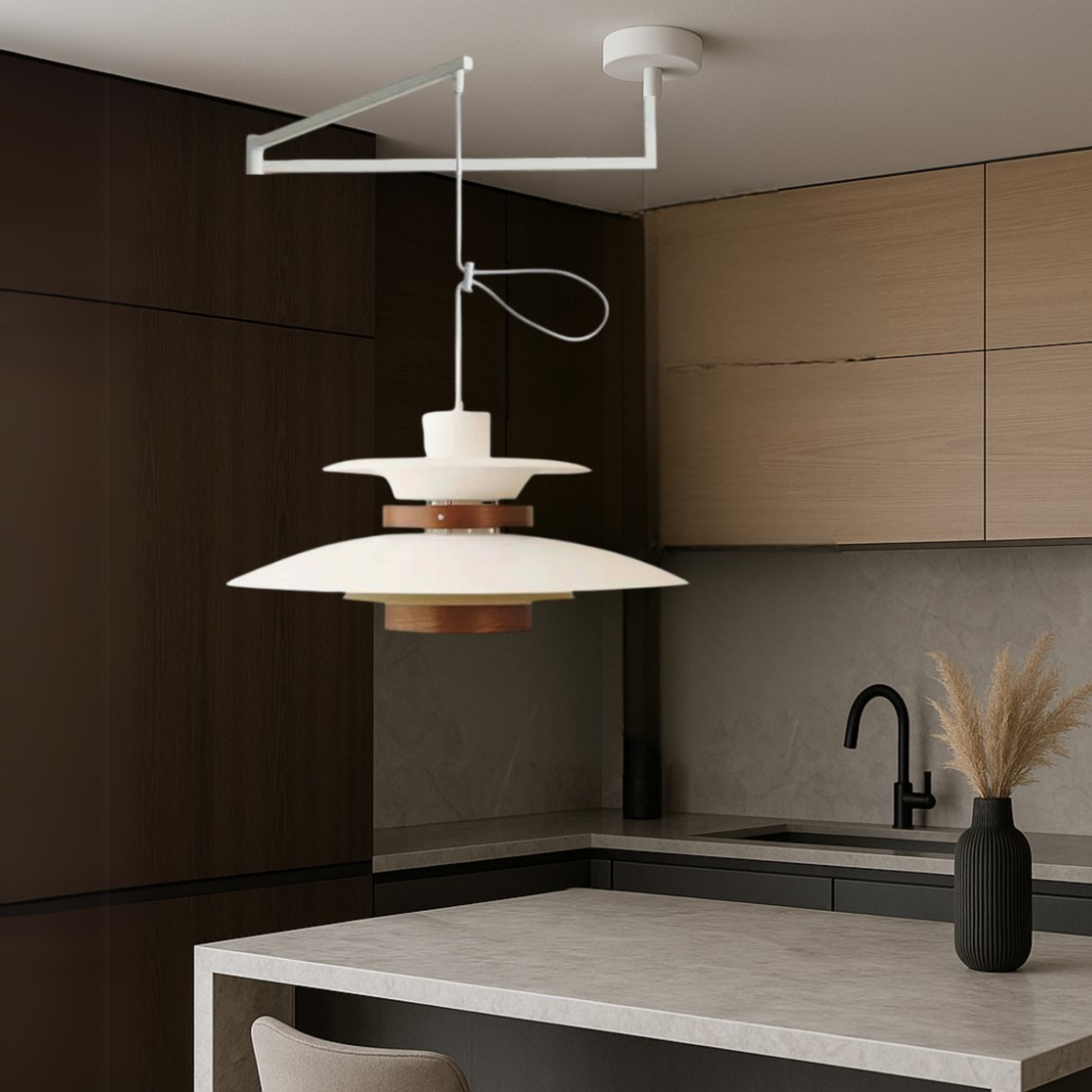 Suspension à Bras Pivotant Moderne - Design Scandinave et Réglable