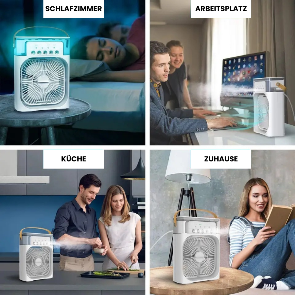 Refroidisseur d'air Compact et Portable - Brise Douce et Silencieuse partout