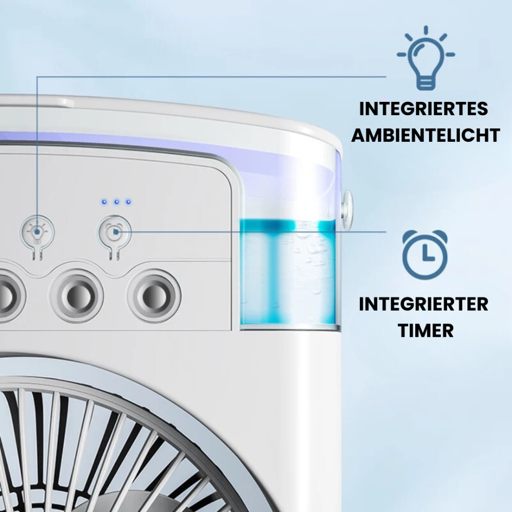 Refroidisseur d'air Compact et Portable - Brise Douce et Silencieuse partout