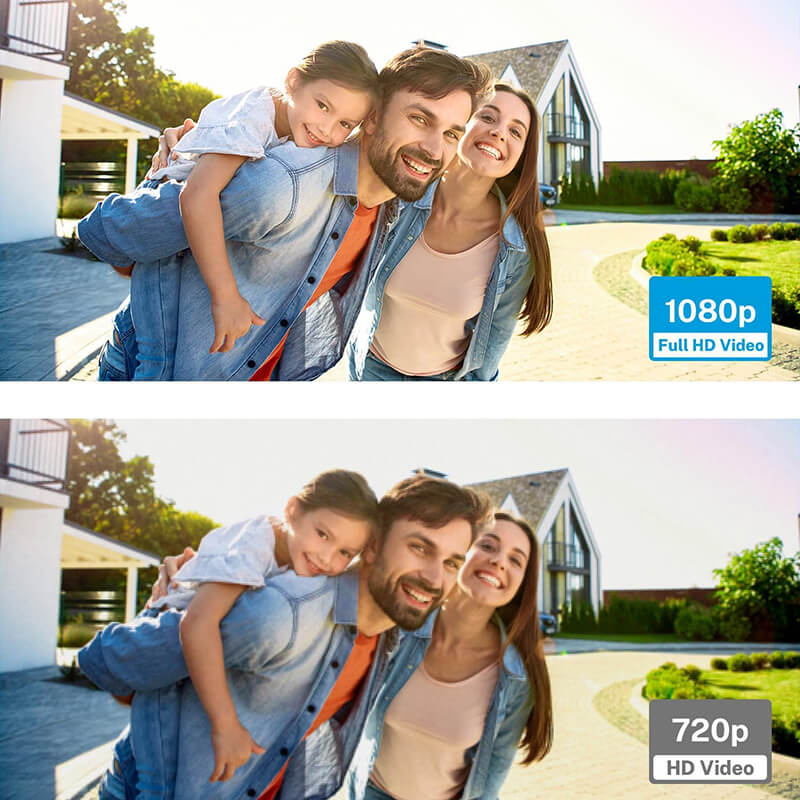Caméra de Sonnette Vidéo 1080P - IA Avancée et Audio Bidirectionnel