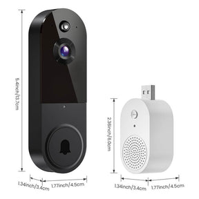 Caméra de Sonnette Vidéo 1080P - IA Avancée et Audio Bidirectionnel