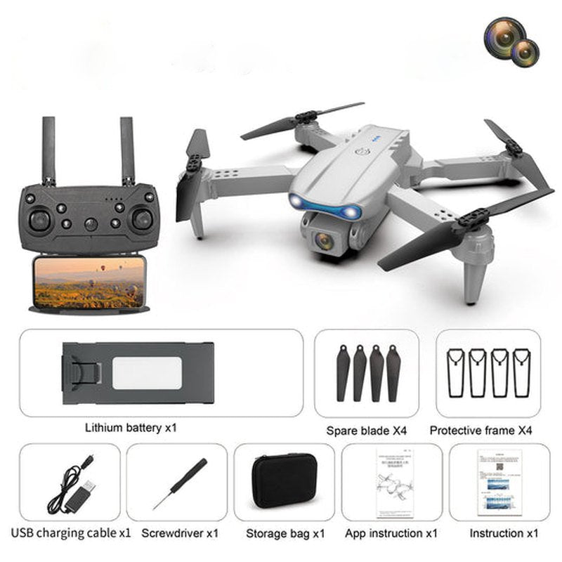 Drone 4K UHD pour Photographie Aérienne - Longue Durée de Vie de Batterie