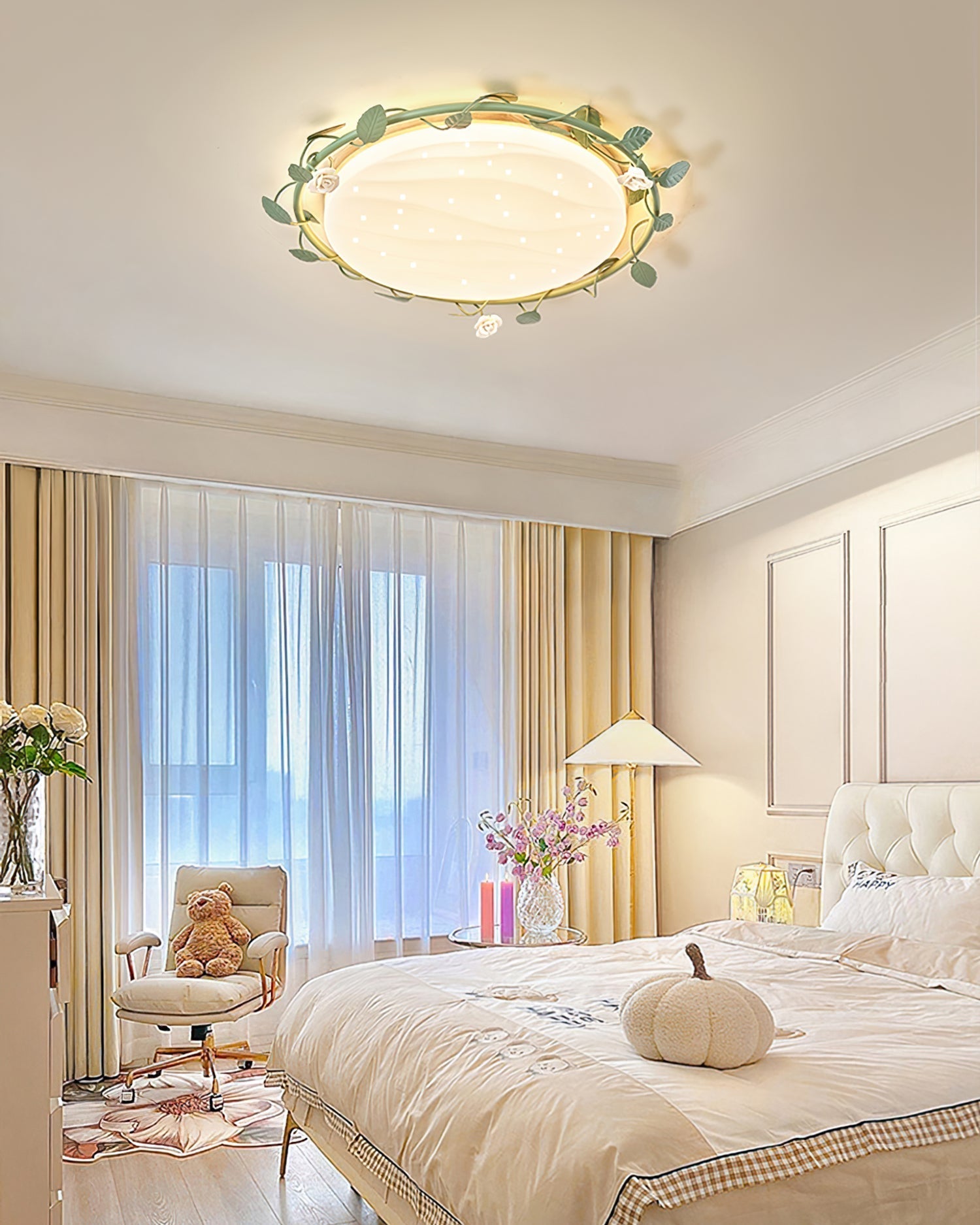 Lampe de Plafond Élégante - Ambiance Romantique et Chaleureuse