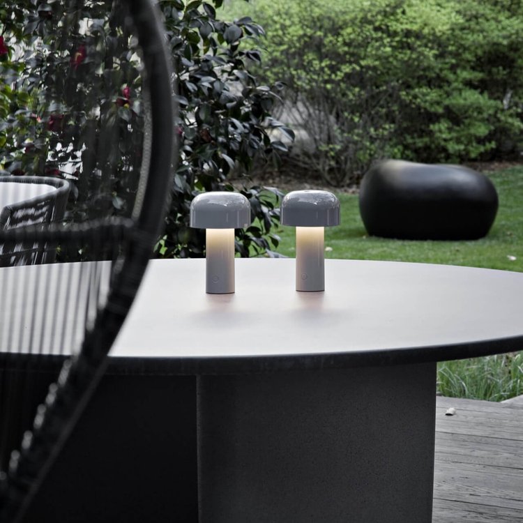 Lampe de Table Champignon Élégante - Éclairage Sans Fil et Rechargeable