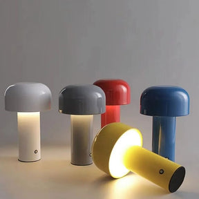Lampe de Table Champignon Élégante - Éclairage Sans Fil et Rechargeable