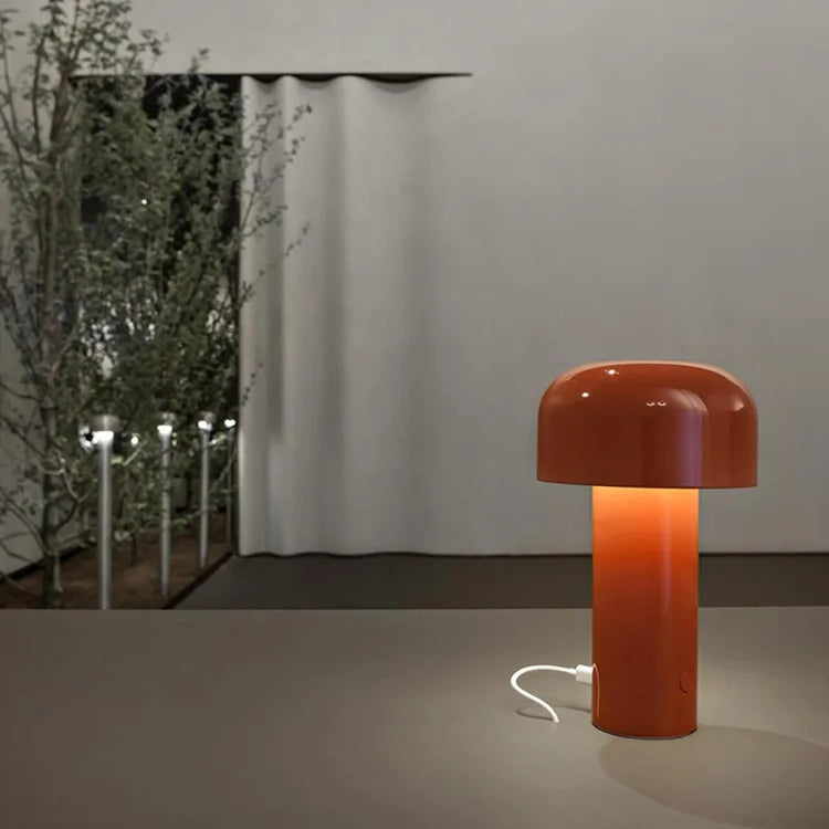 Lampe de Table Champignon Élégante - Éclairage Sans Fil et Rechargeable