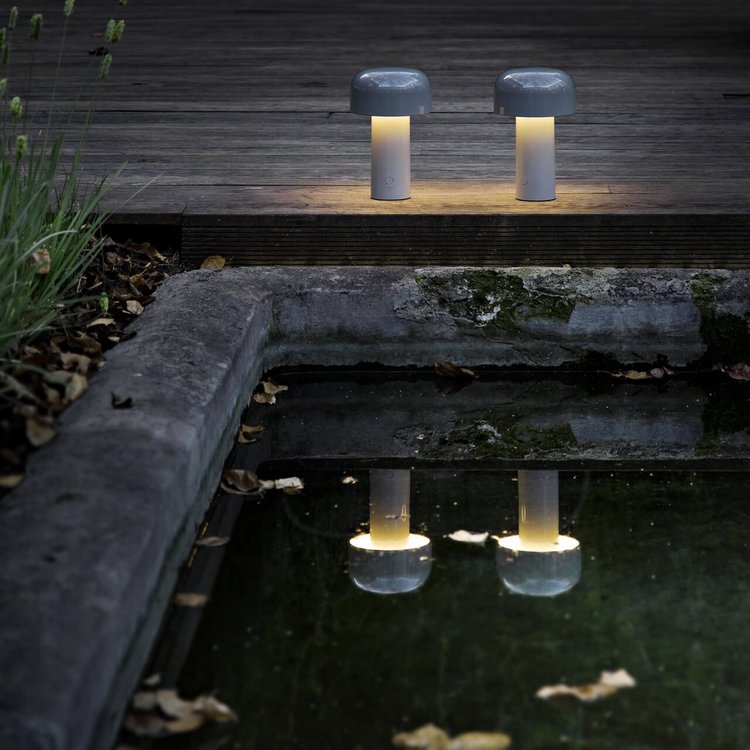 Lampe de Table Champignon Élégante - Éclairage Sans Fil et Rechargeable