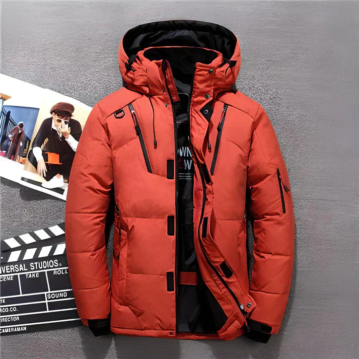 Parka d'Hiver pour Hommes - Doublure Thermique et Poches Fonctionnelles