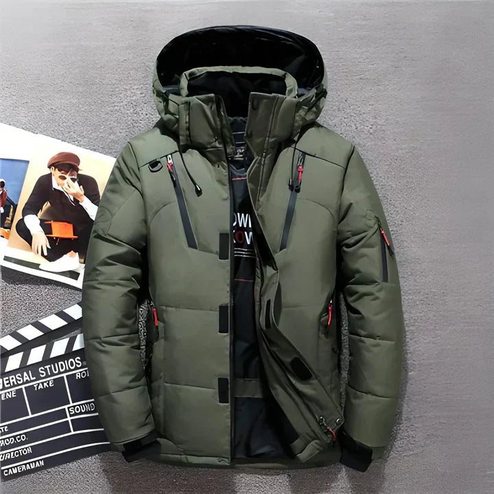 Parka d'Hiver pour Hommes - Doublure Thermique et Poches Fonctionnelles
