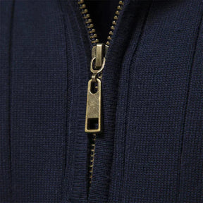 Pull Zippé Sophistiqué pour Hommes - Confort et Élégance pour l'Automne