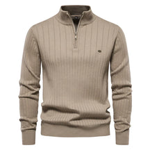 Pull Zippé Sophistiqué pour Hommes - Confort et Élégance pour l'Automne