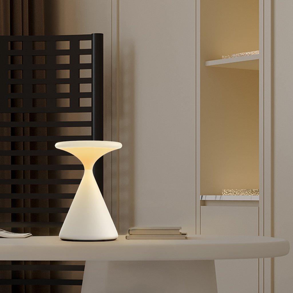 Lampe de Bureau Sablier Éclairante - Design Élégant et Ambiance Apaisante