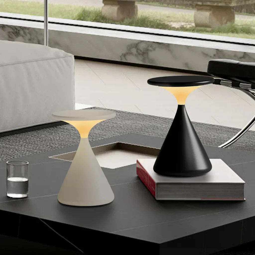 Lampe de Bureau Sablier Éclairante - Design Élégant et Ambiance Apaisante