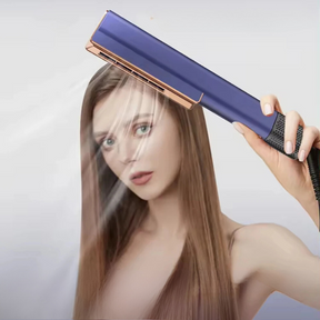 Coiffeur 2-en-1 pour Cheveux Humides et Secs - Sèche-Cheveux et Lisseur en Céramique