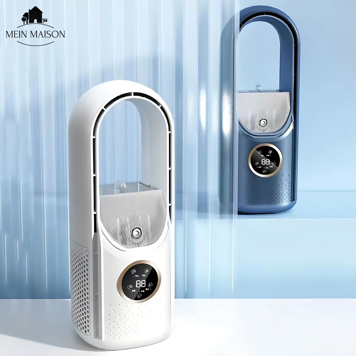 Refroidisseur d'air USB sans pales - Silencieux, 6 niveaux et humidification