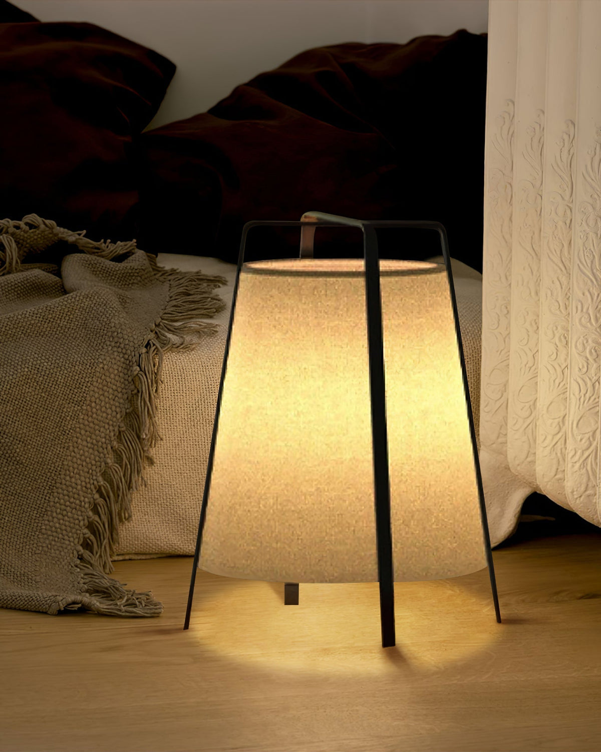 Lampe de Table Japonaise - Esthétique Élégante et Ambiance Apaisante