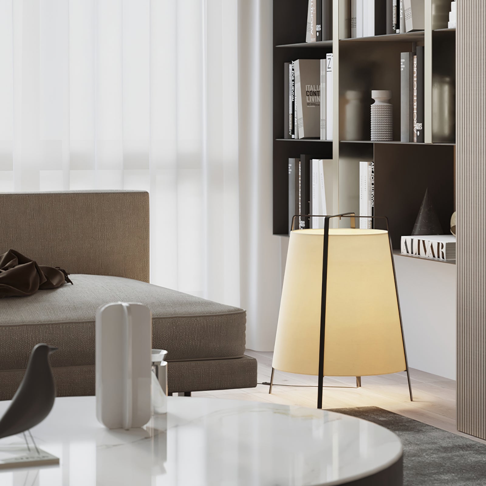 Lampe de Table Japonaise - Esthétique Élégante et Ambiance Apaisante