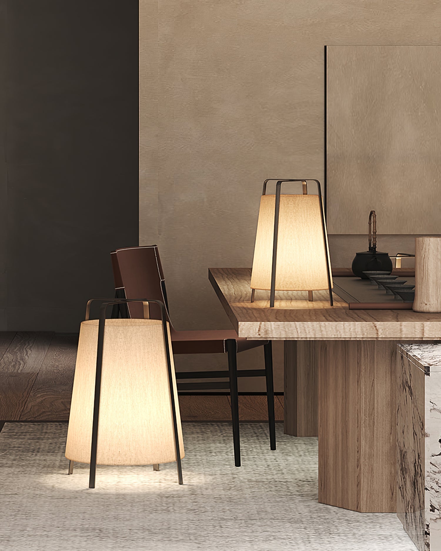 Lampe de Table Japonaise - Esthétique Élégante et Ambiance Apaisante