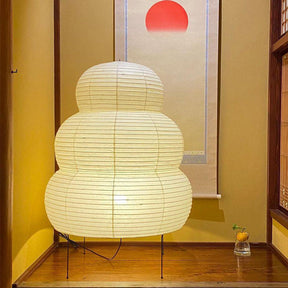 Lampe de Bureau en Papier de Riz - Ambiance Japonaise Sereine et Élégante