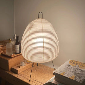 Lampe de Bureau en Papier de Riz - Ambiance Japonaise Sereine et Élégante