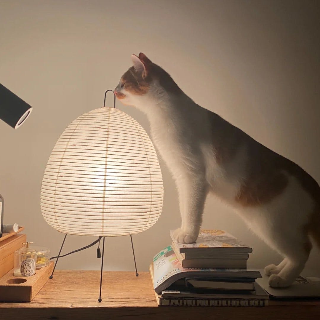 Lampe de Bureau en Papier de Riz - Ambiance Japonaise Sereine et Élégante