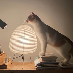 Lampe de Bureau en Papier de Riz - Ambiance Japonaise Sereine et Élégante