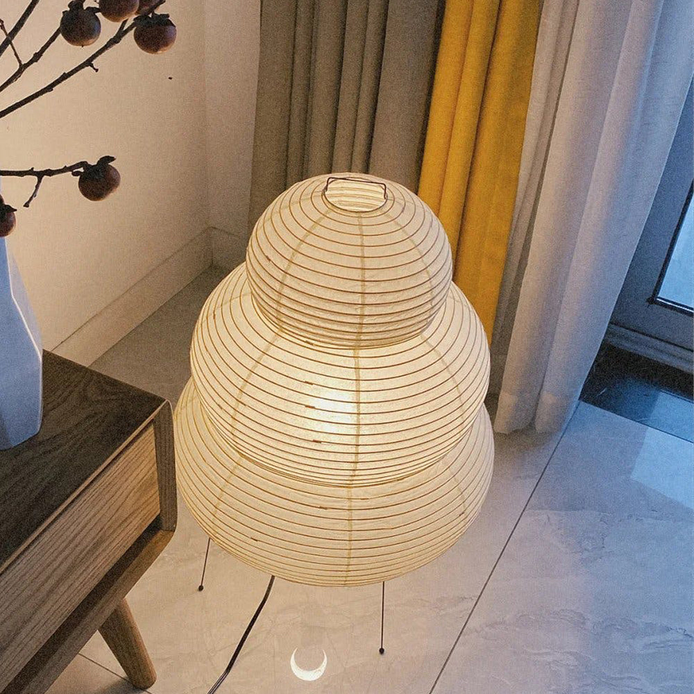 Lampe de Bureau en Papier de Riz - Ambiance Japonaise Sereine et Élégante