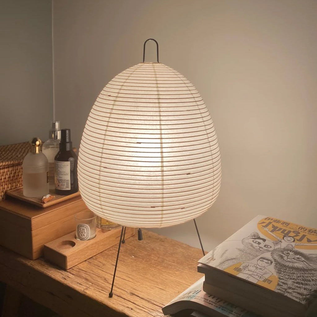 Lampe de Bureau en Papier de Riz - Ambiance Japonaise Sereine et Élégante