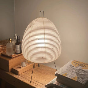 Lampe de Bureau en Papier de Riz - Ambiance Japonaise Sereine et Élégante