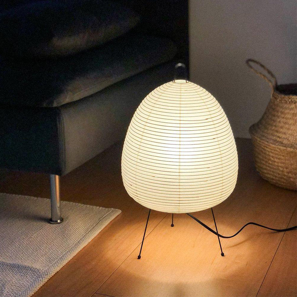 Lampe de Bureau en Papier de Riz - Ambiance Japonaise Sereine et Élégante