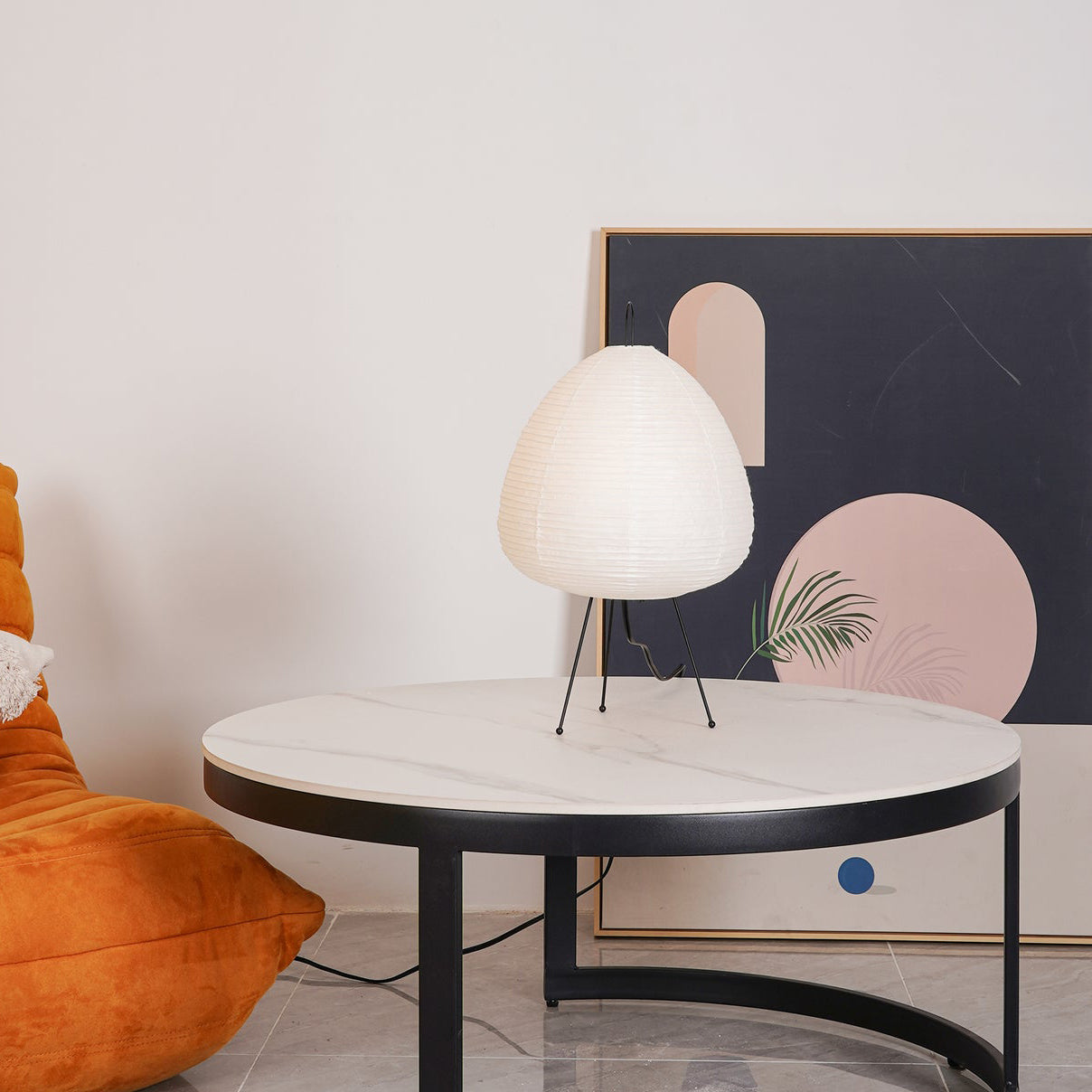 Lampe de Bureau en Papier de Riz - Ambiance Japonaise Sereine et Élégante