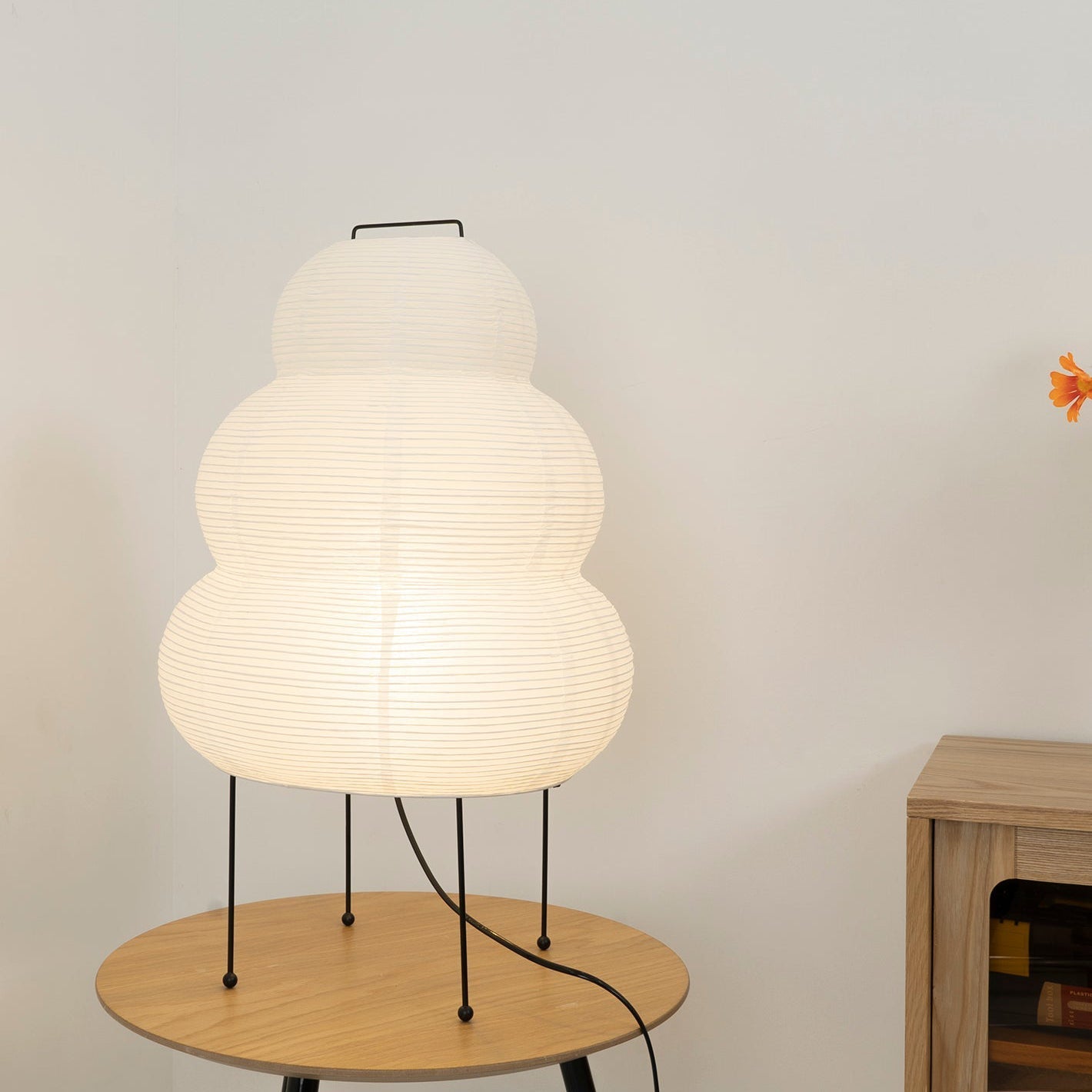 Lampe de Bureau en Papier de Riz - Ambiance Japonaise Sereine et Élégante