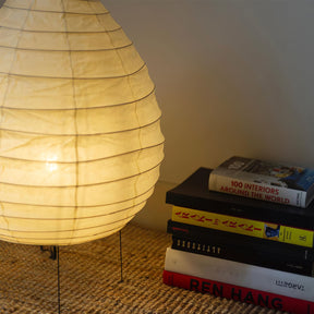 Lampe de Table en Papier de Mûrier - Design Élégant et Atmosphérique