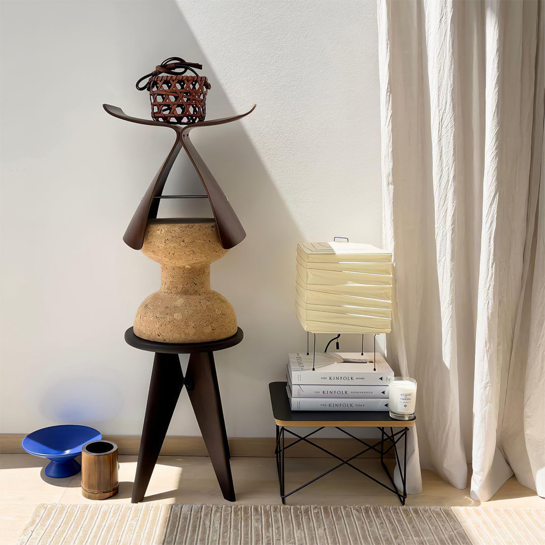 Lampe en Papier de Mûrier - Design Organique et Artisanat Raffiné