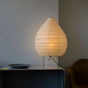 Lampe de Table en Papier de Mûrier - Design Élégant et Atmosphérique