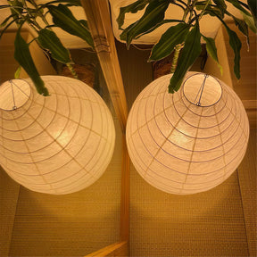 Lampe de Table en Papier de Mûrier - Design Élégant et Atmosphérique
